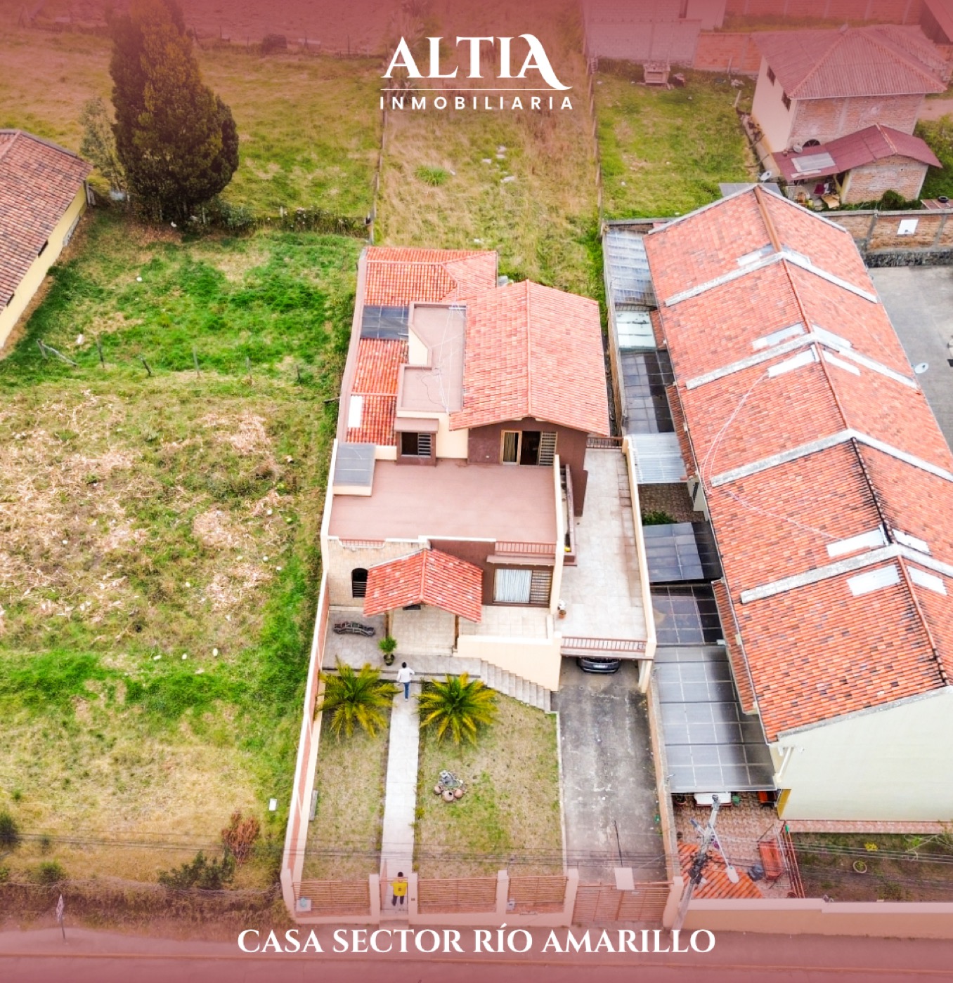 Casa en Condominio en Río Amarillo, Cuenca — vista aérea