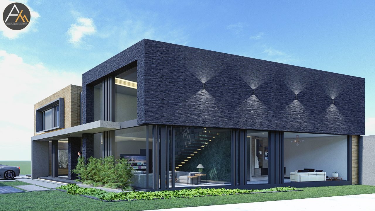 Vivienda con Volumen en Piedra Negra