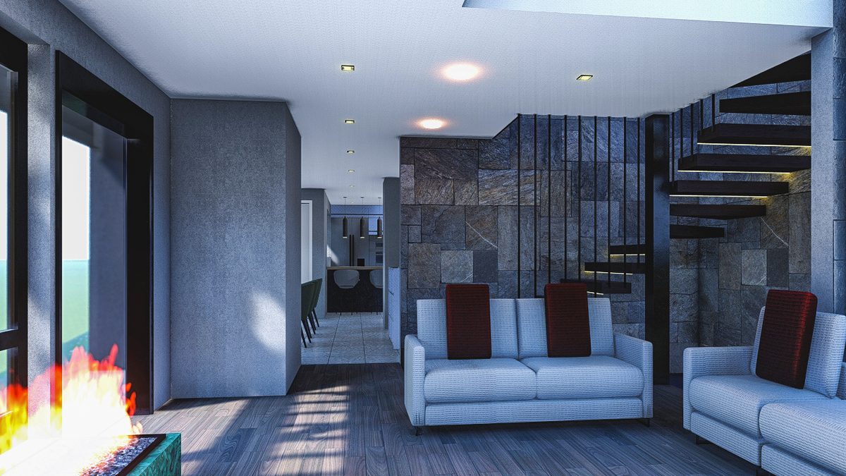 Diseño Vivienda Desde Cero — interior sala