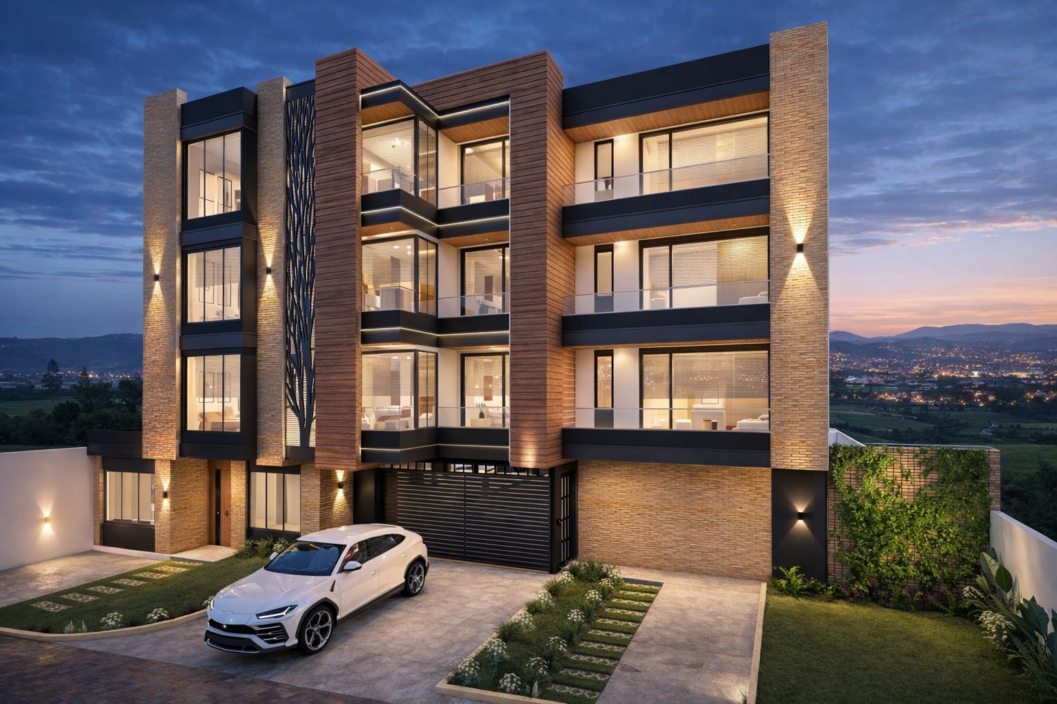 Condominio La Isabela, perspectiva frontal